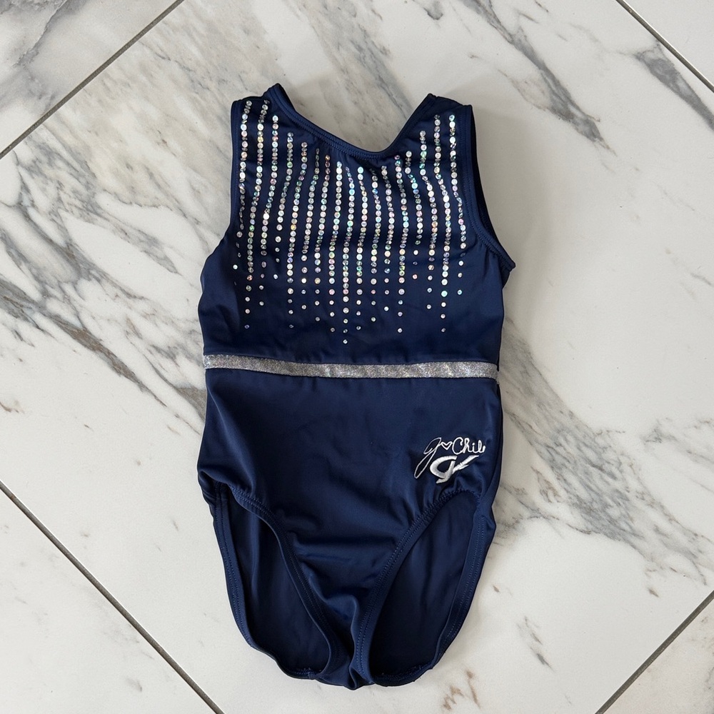 GK Navy and Silver Kids Bodysuit